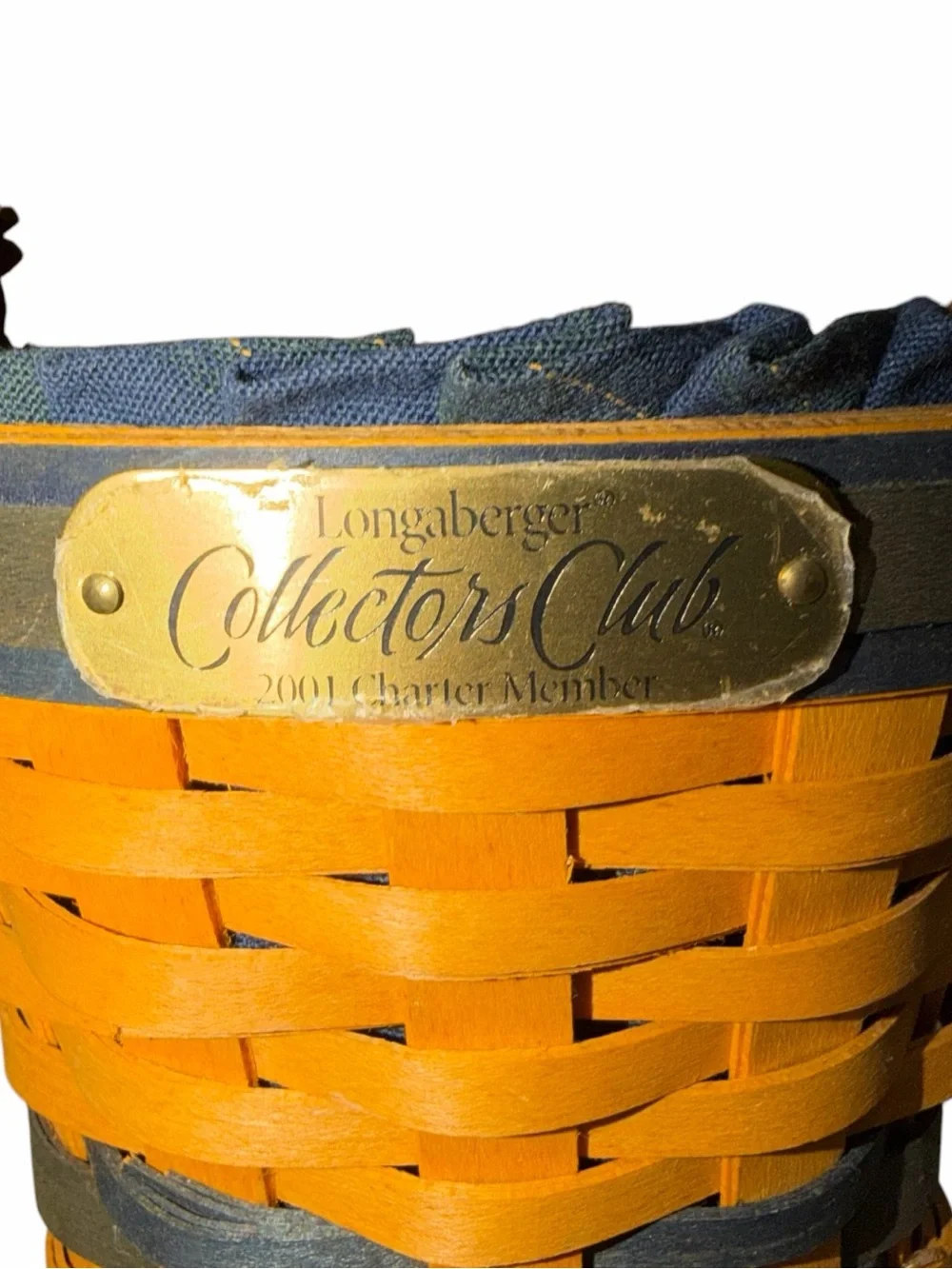 VINTAGE Longaberger Collectors Club 2001 Renewal Basket